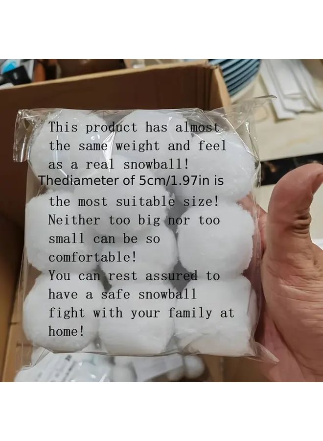 100pcs Microfiber Christmas Snowballs 5cm Winter Indoor Outdoor Water Battle Game Ball - Image 4